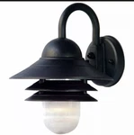 Acclaim Lighting 82 Black Mariner 1-LIGHT 13"H Outdoor Wall Sconce. Fixed Price $39.00.