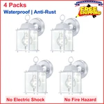 4 Pack Outdoor Porch Wall Lantern, Exterior Waterproof Sconce Light Fixture. Fixed Price $75.78.