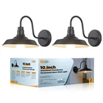 2-PACK Barn Lights Outdoor, Gooseneck Exterior Lighting Fixture, Aluminum Por.... Fixed Price $120.49.
