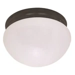 Nuvo Lighting 10" Medium White Mushroom , Mahogany Bronze 60-2645. Fixed Price $52.99.