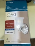 Patriot Lighting Anthony Wall Lantern Satin Nickel Finish With Frosted Glass. Fixed Price $22.95.