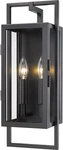 Z-lite 598S-BK 2 Light Outdoor Wall Sconce. Fixed Price $148.50.