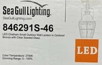 Sea Gull Lighting 846291S-46 Chatham 15" Oxidized Bronze Outdoor Wall Lantern. Fixed Price $199.99.