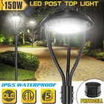150W Led Post Top Light With Photocell Outdoor Circular Area Pole 21,000LM. Fixed Price $147.48.