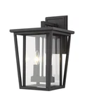 Seoul 2-LIGHT Outdoor Wall Sconce In Black. Fixed Price $466.00.