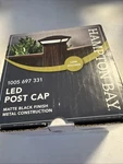 Hampton Bay Outdoor Integrated Led Deck Post Light Low Voltage 50 Lumens Black. Fixed Price $24.99.