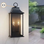 Montpelier 20.6 In. 2-LIGHT Sand Grain Black Dusk To Dawn Outdoor Hardwired Wall. Fixed Price $112.08.