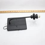 Bellevue Wall Sconce With Frosted White Glass 1-LIGHT Black Missing Shade. Fixed Price $16.49.