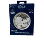 New Christmas Eve Holiday 3.5" Glass Light Up Ornament By Santa's Best. Fixed Price $15.94.