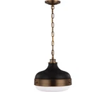 Generation Lighting Cadence Round Pendant, 2 Light, Dark Antique Brass / Black. Fixed Price $254.26.