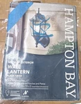 Hampton Bay 14.37 In. 1-LIGHT Black 240-336 Outdoor Wall Lantern Sconce. Fixed Price $30.00.