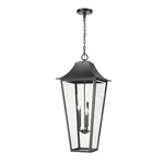Z-lite Gannon 5LT 16" Outdoor Chain Ceiling Mount, Black/beveled 5008CHXXL-BK. Fixed Price $950.30.