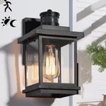 Lnc Modern 1-LIGHT Motion Sensing Outdoor Wall Lantern Textured Black. Fixed Price $65.09.