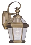 Livex Lighting 2061-01 Georgetown Outdoor Wall Antique Brass. Fixed Price $145.96.