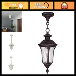 Outdoor Hanging Lantern, 1-LIGHT Bronze Fixture, Weather-resistant Garden. Fixed Price $159.99.