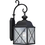 Nuvo Wingate 1 Light 8" Outdoor Wall Fixture, Clear Glass, Text. Black 60-5622. Fixed Price $316.99.