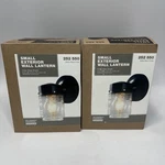 Black Outdoor Wall Lights For House, Jelly Jar Outside Fixture Porch. Fixed Price $32.97.