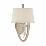 Corbett Lighting 106-12 Viceroy Antique Silver 15"H Wall Sconce W/shade. Fixed Price $195.00.
