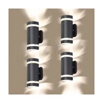 Led 4 Pack Semi Cylinder Up And Down Lights Outdoor Wall Light,body Alumin.... Fixed Price $155.00.