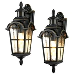 Outdoor Wall Light Fixtures, Exterior Waterproof Lanterns, Motion Sensor. Fixed Price $99.99.