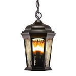 Euri Lighting EHL-130W-MD, Flickering Flame Hanging Lantern, Water Glass, Wit.... Fixed Price $130.64.
