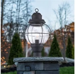 Bel Air Catalina 19" 1-LIGHT Black Outdoor Post Fixture With Seeded Glass. Fixed Price $89.57.