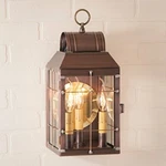 3 Candlestick Beautifully Crafted Martha's Wall Outdoor Light In Antique Copper. Fixed Price $399.95.