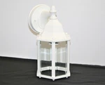 Sunset Lighting Outdoor Wall Sconce W/ Clear Beveled Glass, White Finish F7851-. Fixed Price $36.99.