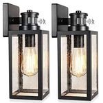 Lakumu Pack Motion Sensor Outdoor Wall Lights, Black B05023PG-BLK. Fixed Price $66.56.