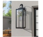 Pia Ricco 1-LIGHT Black Outdoor Wall Fixture Mounted Porch Lights Lantern 12151L. Fixed Price $49.00.