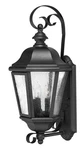 Hinkley Lighting H1670 21"H 3 Lantern Outdoor Wall Sconce - Black. Fixed Price $398.65.