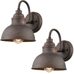 Diryzon Rustic Wall Sconces Set Of 2 Gooseneck Barn Light Fixture For Bedroom.... Fixed Price $112.92.