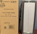 Canarm Integrated Led Black Wall Sconce Outdoor Lantern Fixture LOL273BK-3000K. Fixed Price $17.95.