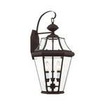 Livex Lighting 2361-07 Outdoor Wall Lantern With Clear Beveled Glass Shades, .... Fixed Price $365.78.