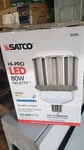 Total Of Satco Hi-pro Led Light Bulb 80W 5000K 10640 Lumens Mogul Base. Fixed Price $20.00.