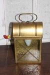 Antique,vintage,brass,lantern,seed Glass,phil R. Hinkley Co.,porch Light,sconce. Fixed Price $100.00.