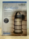 Lutec 5283001330 Coastal Bar Harbor 1-LIGHT Black Outdoor Wall Lantern Sconce. Fixed Price $54.99.