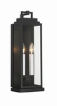Matte Black Two Light Outdoor Wall Sconce From The Aspen Collection. Fixed Price $298.00.