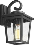 Luminzone Outdoor Light Front Porch Outside Wall Sconce 7D3B Bk Small. Fixed Price $55.00.