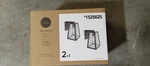 Project Source Wall Lanterns Clear Glass Black Finish. Fixed Price $29.99.