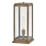 Hinkley Lighting Max 1LT Outdoor 8" Pier Mount, Burnished Bronze/clear - 28857BU. Fixed Price $379.00.