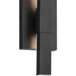 Kichler Nocar 1LT Outdoor Wall Light, Medium, Black/acrylic Etched - 59144BKT. Fixed Price $384.99.