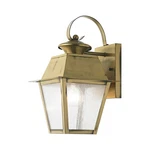 Livex Lighting 2162 Brass Mansfield Single 12-1/2"H Outdoor Wall Sconce. Fixed Price $239.96.