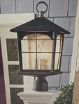 Home Decorators Brimfield Exterior Post Lantern 272 775 Aged Iron 18 Inch * New. Fixed Price $74.99.