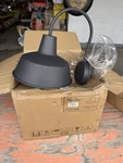 Maxim Lighting 1 Lamp Wall Sconce 60-WATT Black Pier. Fixed Price $25.00.