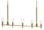 Kichler 52425 Torvee Light 41"W Linear Chandelier - Brushed Natural Brass. Fixed Price $111.70.