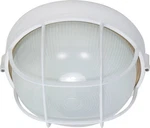 Nuvo 60-518 Light 10" Semi Gloss White Round Cage Bulk Head Security Fixture. Fixed Price $57.03.