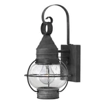 Hinkley Lighting Cape Cod 1 Outdoor Mini Wall Mount, Aged Zinc - 2206DZ. Fixed Price $199.00.