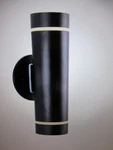 Artika C7 Black Modern Outdoor Hardwired Garage And Porch-light Cylinder Sconce. Fixed Price $56.95.