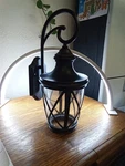 Allen+roth Castine Outdoor Wall Lantern #0398463 (damaged). Fixed Price $54.99.